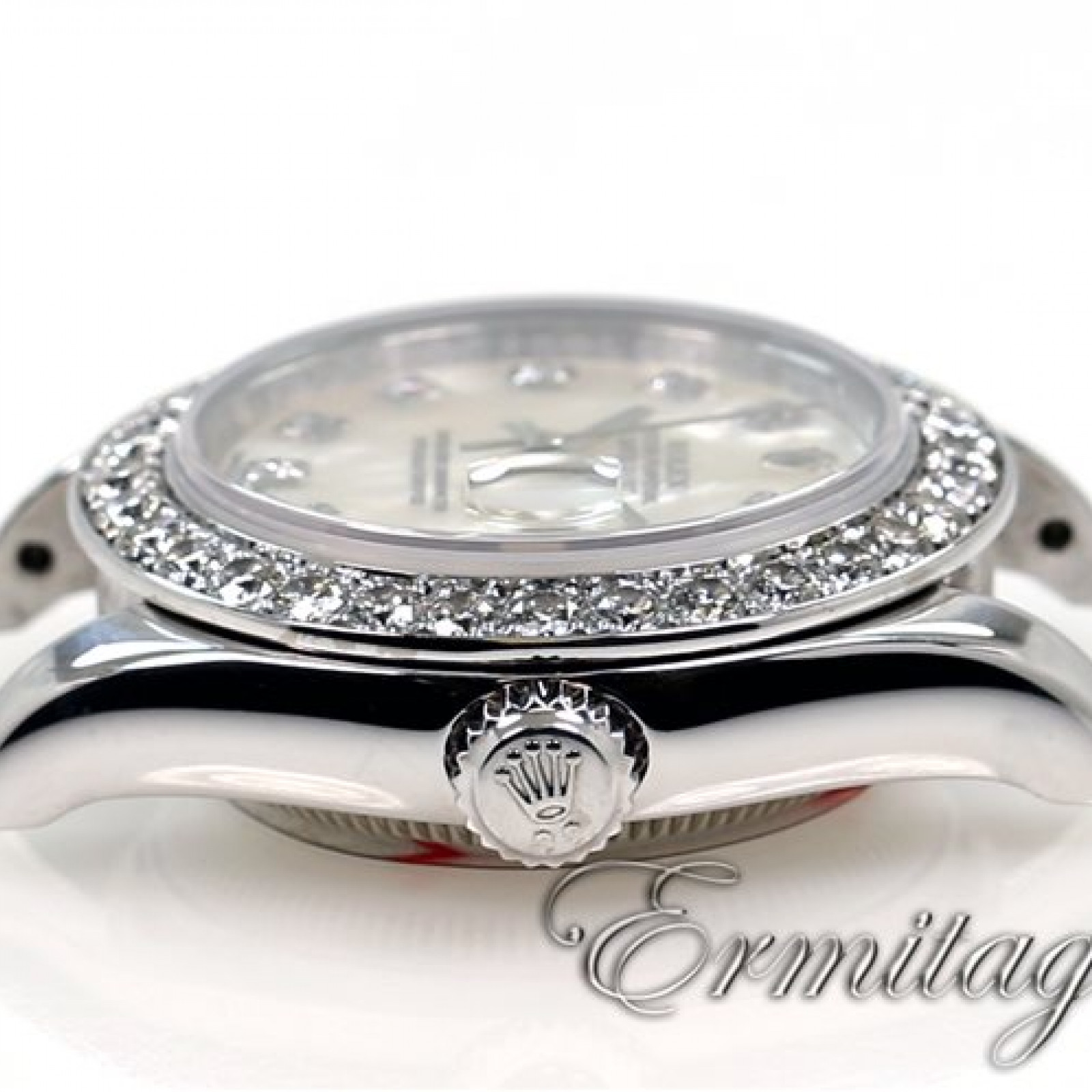 White Diamond Bezel & Dial Rolex Datejust Pearlmaster 80299